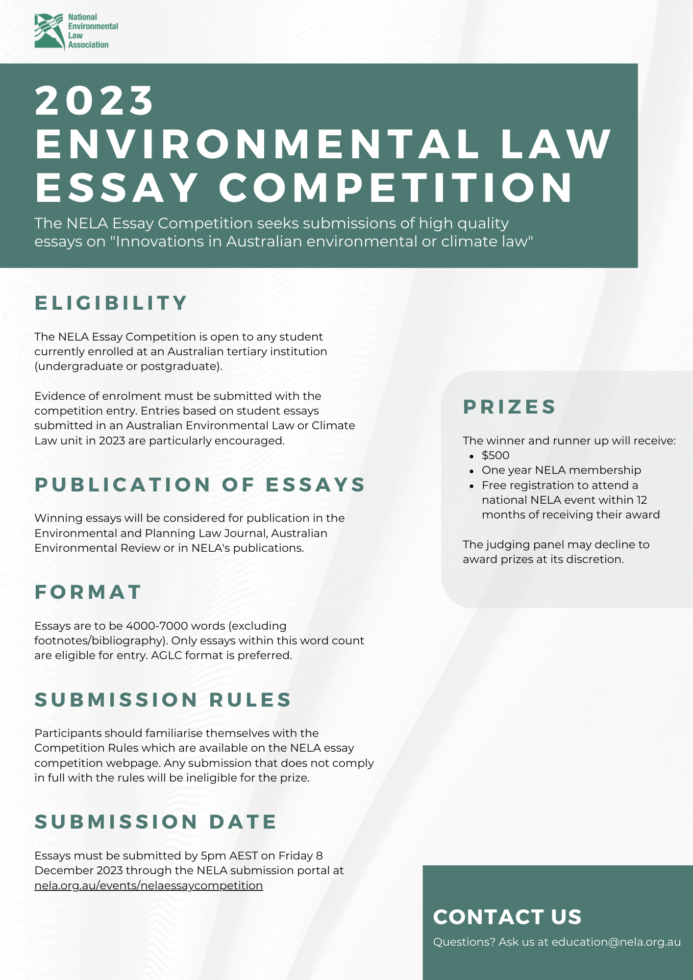 2023 Environmental Law Essay Competition (1)