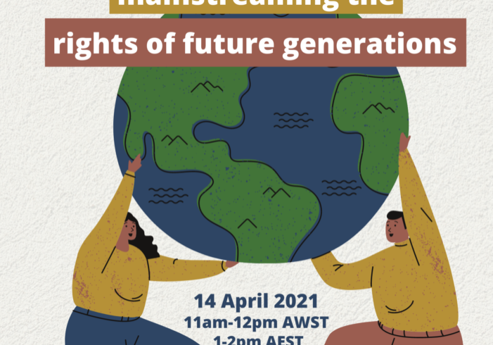 Advancing and mainstreaming the rights of future generations